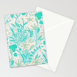 Garden – Mint & Cream Palette Stationery Card