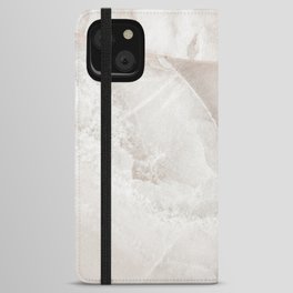 Beige Marble Texture iPhone Wallet Case