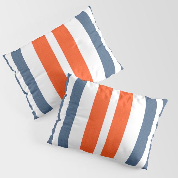 Mitchell Stripe Red White And Blue Pillow Sham