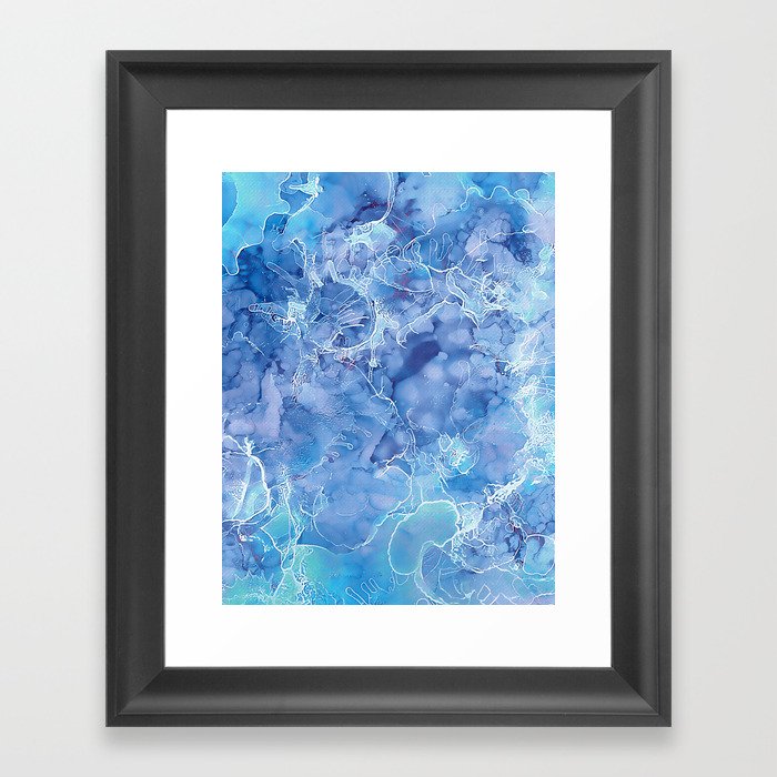 Ice Abstraction Framed Art Print