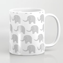Grey Elephant Parade Coffee Mug
