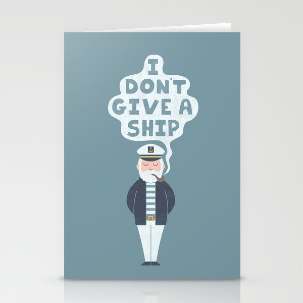 Indifferent Captain Stationery Cards