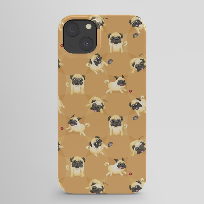 Pug Life Pattern iPhone Case by Jaana Baker Society6