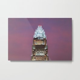 Charlotte's Crown Metal Print | Clt, City, Youngprofessional, Color, Charlotte, Lifestyles, Long Exposure, Northcarolina, Nc, Sunset 