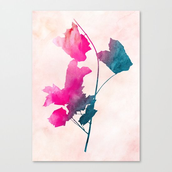 maple 1 watercolor by Jacqueline Maldonado & Garima Dhawan Canvas Print