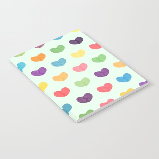 Colorful hearts Notebook