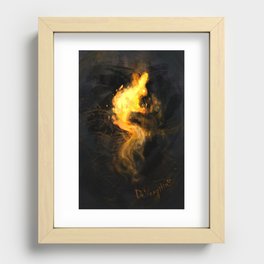 Fire Rabbit Recessed Framed Print