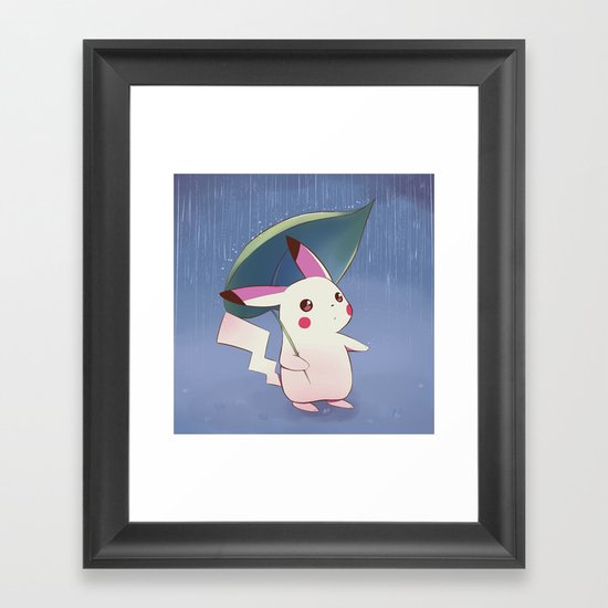 Still raining Framed Art Print