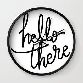 Hello There Wall Clock