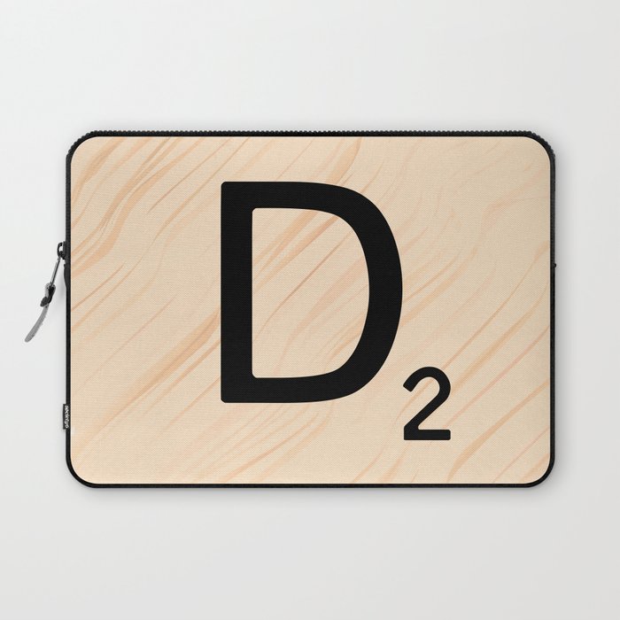 Scrabble Letter D Large Tiles Laptop Sleeve By Ekphotoart Scrabble Letter D Large Tiles Laptop Sleeve