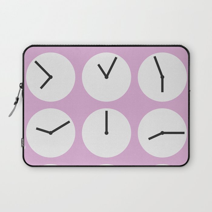 Minimal clock collection 7 Laptop Sleeve