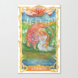 Tarot Card Strength Canvas Print