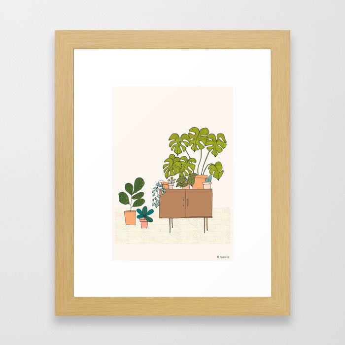 House plants Framed Art Print