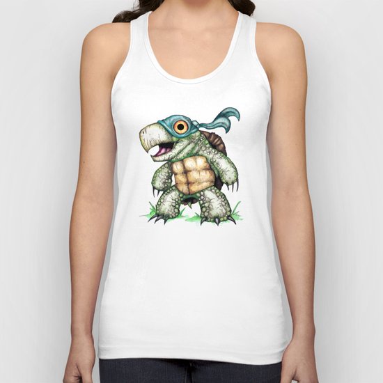 Teenage Mutant Snapping Turtle ; Leonidas Unisex Tank Top