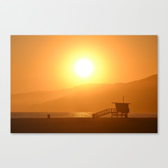 California Sunset Canvas Print