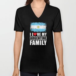 Argentine Family V Neck T Shirt