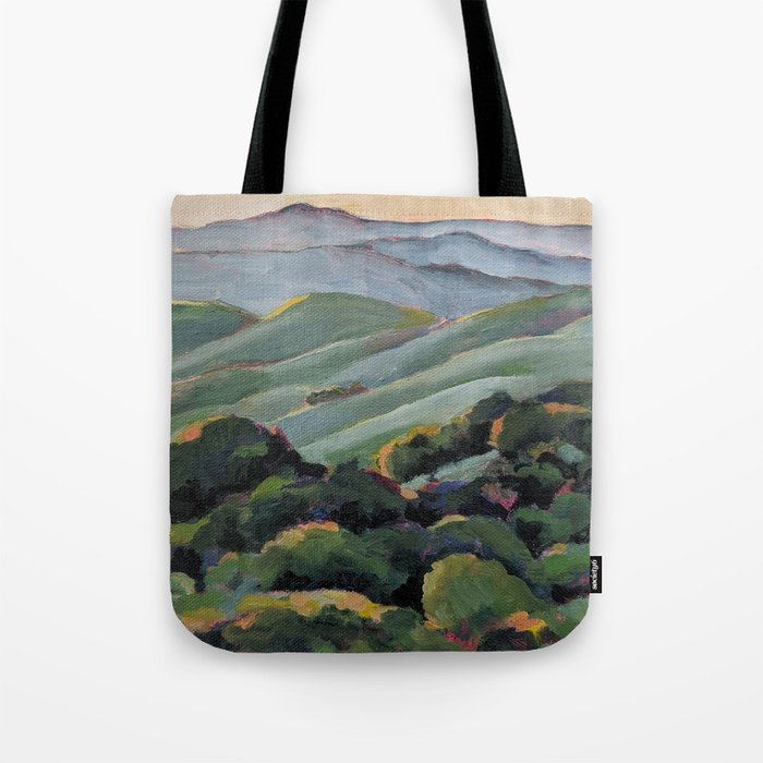 Rolling Green Tote Bag