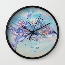 Journeying Spirit (Shark) Wall Clock