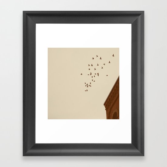 Flying Home Framed Art Print