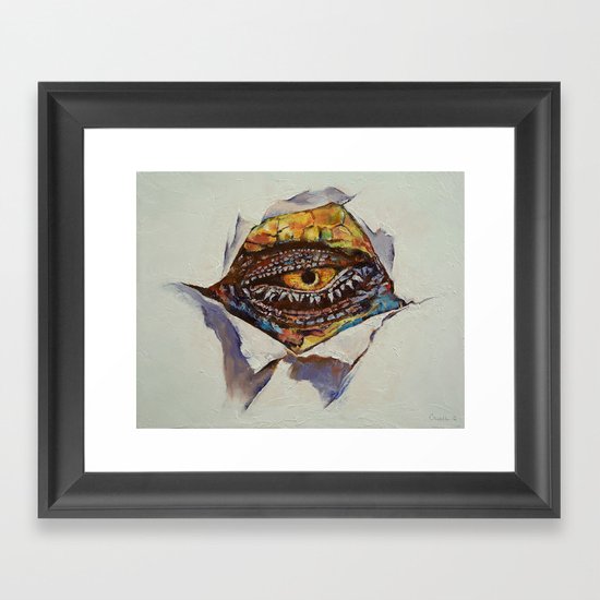 Dragon Eye Framed Art Print
