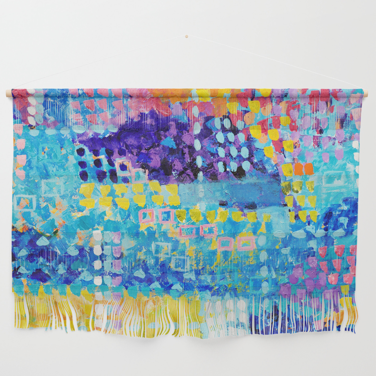 Abstract Squares Wall Hanging By Artvondanielle Society6