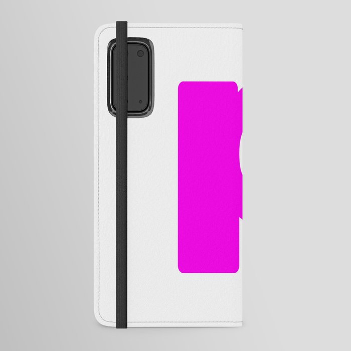 p (Magenta & White Letter) Android Wallet Case