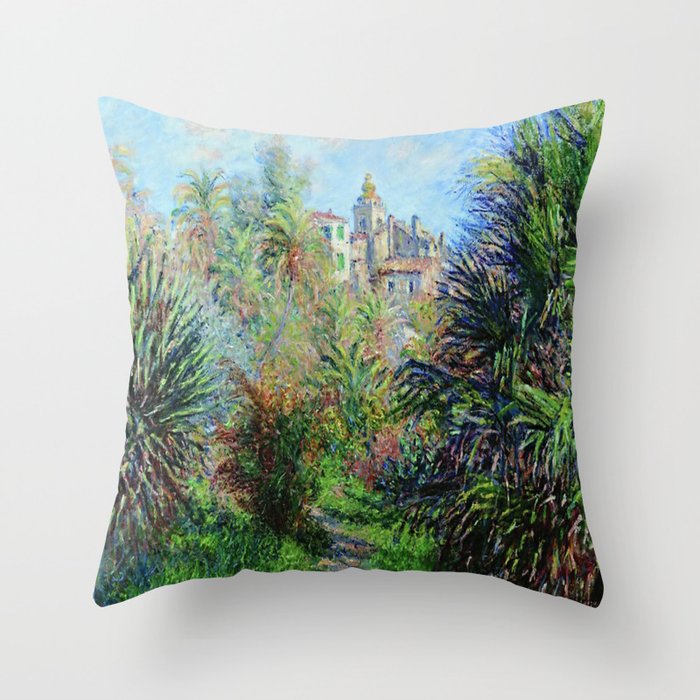 Claude Monet - Moreno Gardens  Throw Pillow