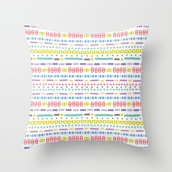 Retro Motivo Throw Pillow