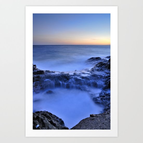 Blue seaside Art Print