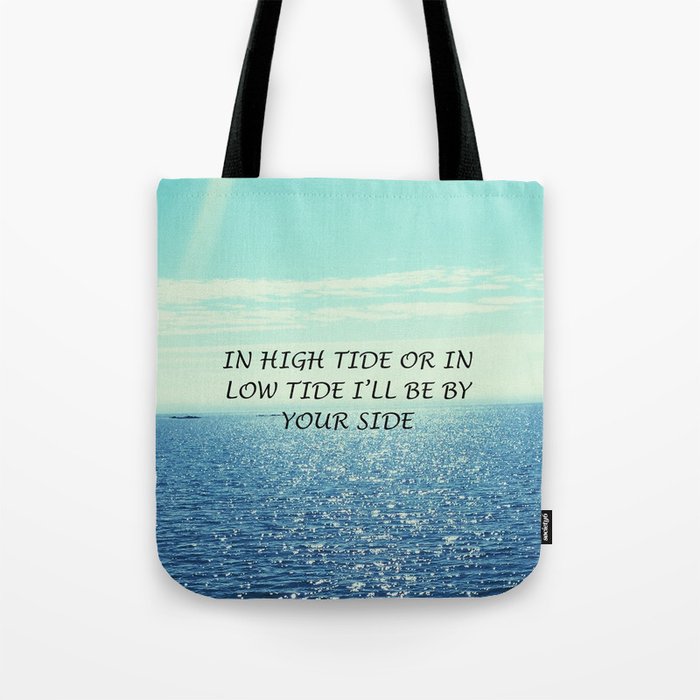 In high tide or in low tide I'll be by your side Art Print by Anchored in  love