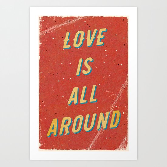 Love is all around - A Hell Songbook Edition Art Print