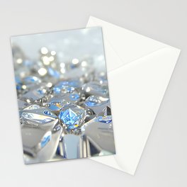 Diamond Blue Stationery Card