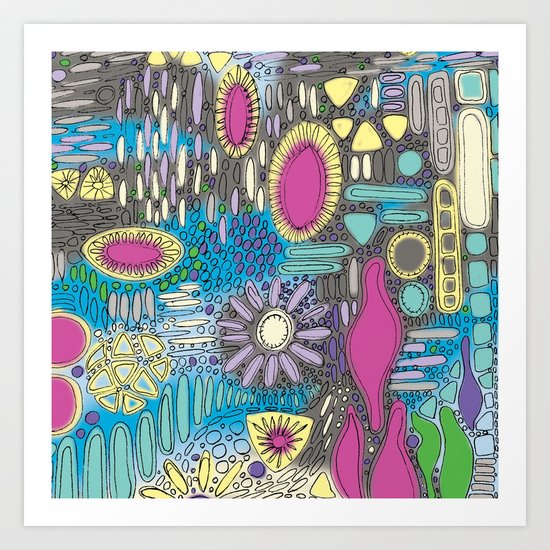 DIATOMIC LANDSCAPE Art Print