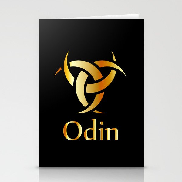 Odin- The graphic is a symbol of the horns of Odin, a satanist symbol Stationery Cards
