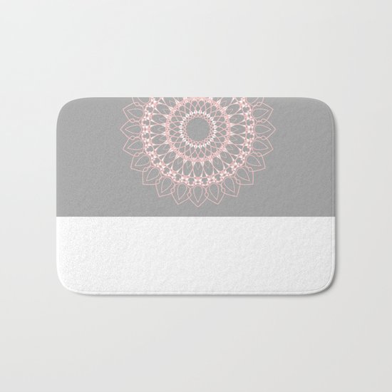 Mandala Rose Bath Mat