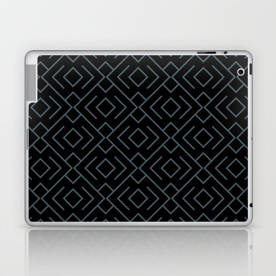 Black and Dark Blue Geometric Shape Pattern 4 Pairs DE 2022 Popular Color Blue Tapestry DET545 Laptop & iPad Skin