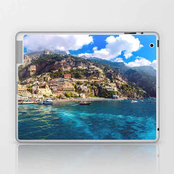 Coast line of Positano, Italy Laptop & iPad Skin