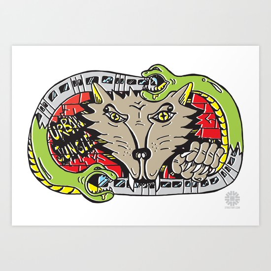 FUZI X STREETART.COM Art Print