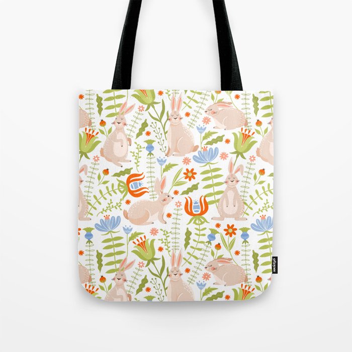 Bunny Garden Tote Bag