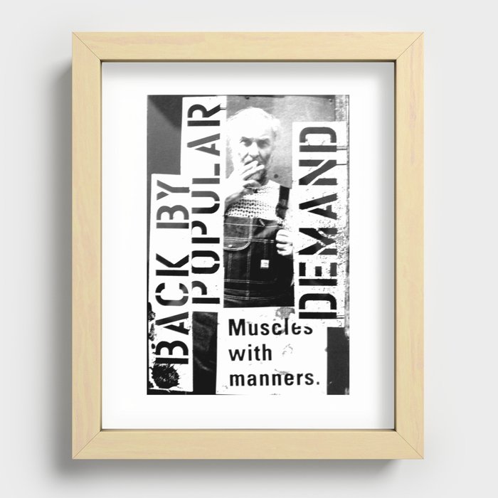 Muscles on Demand (B&W)2 Recessed Framed Print