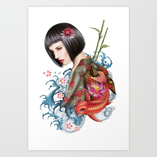 KIMONO Art Print