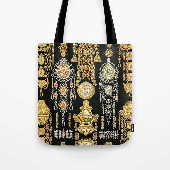 17th And 18th Century Pattern From L Ornement Polychrome 1888 By Albert Racinet Tote Bag Grewbart 17th And 18th Century Pattern From L Ornement Polychrome 1888 By Albert Racinet Tote Bag Grewbart
