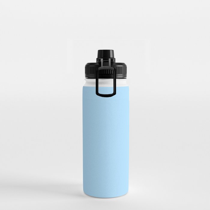 Solid Pale Light Blue Color Water Bottle by PodArtist