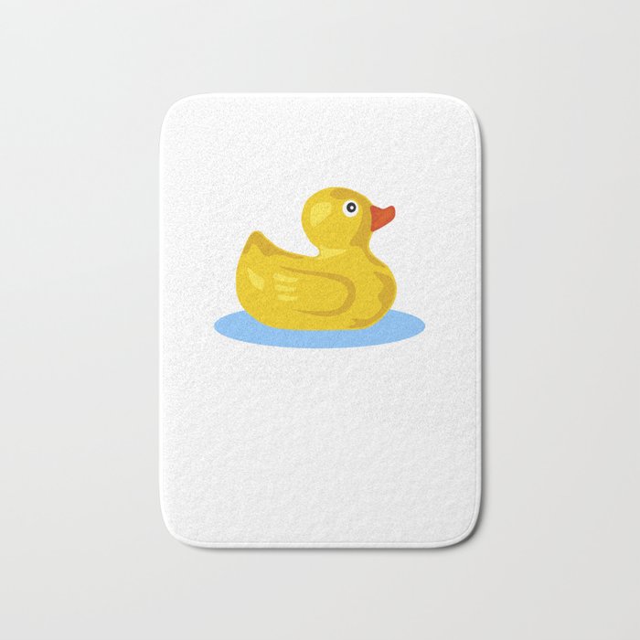 Bathtime Companion Rubber Duck Bath Mat By Dogboo Society6