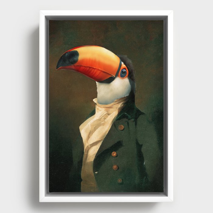 Lord Toucan Framed Canvas
