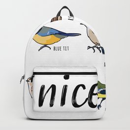 Bird watching Funny "nice tits" Gift Backpack