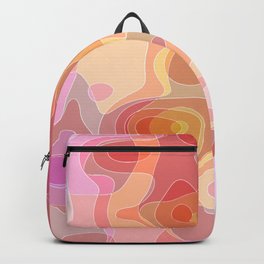 Grooviness Subdued Backpack | Artsy, Abstractart, Hippie, Groovy, Abstract, Art, Modern, Funky, Modernart, Digital 