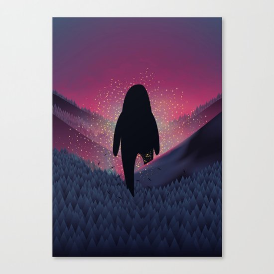 Never Look Back Canvas Print