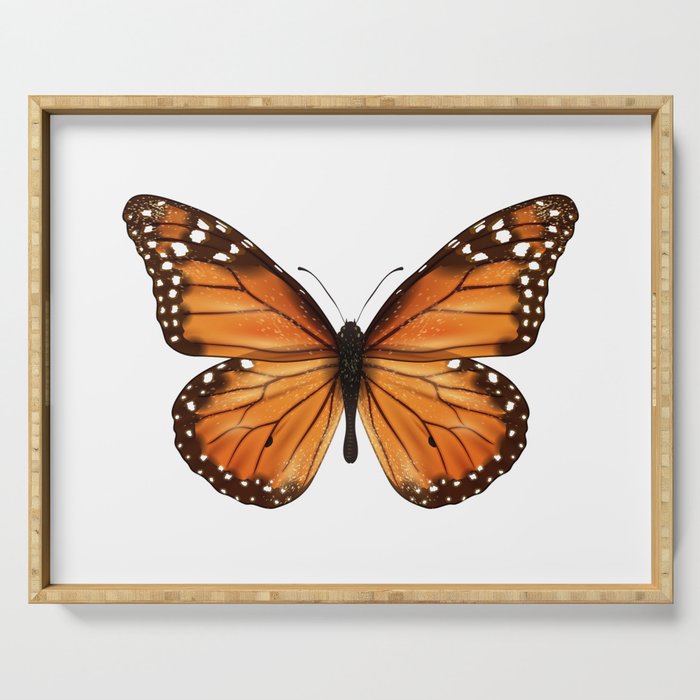 monarch butterfly Serving Tray