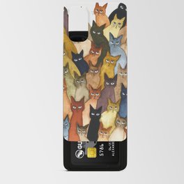 Many Whimsical Cats Android Card Case
